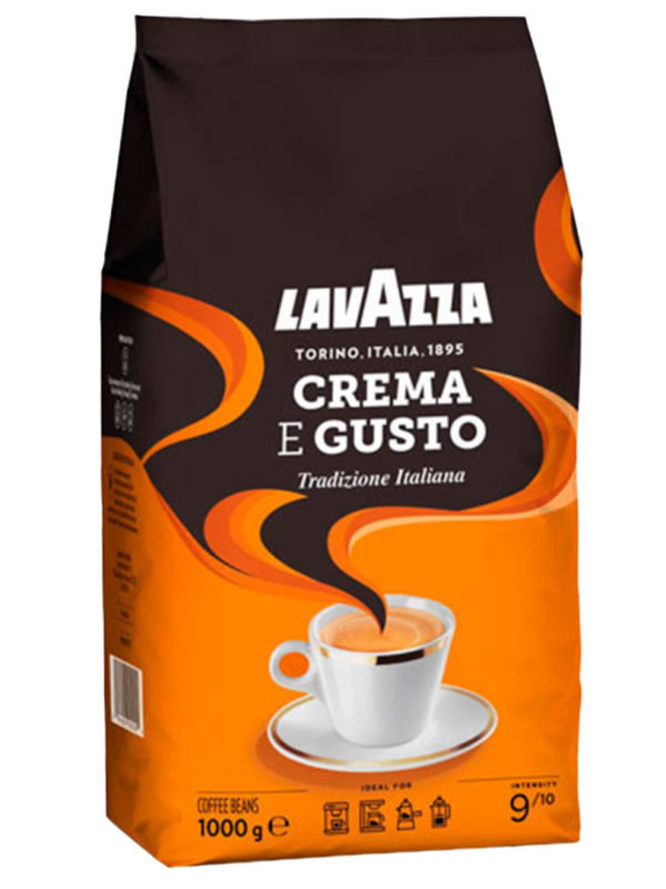 Кава Lavazza Crema e gusto Tradizione Italiana в зернах