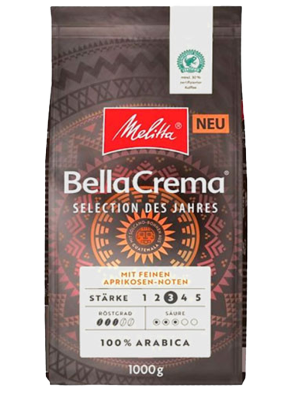 Кава Melitta BellaCrema Selection des Jahres Aprikosen-Noten в зернах