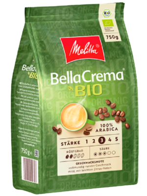 Кава MELITTA BellaCrema BIO 100% Arabika в зернах