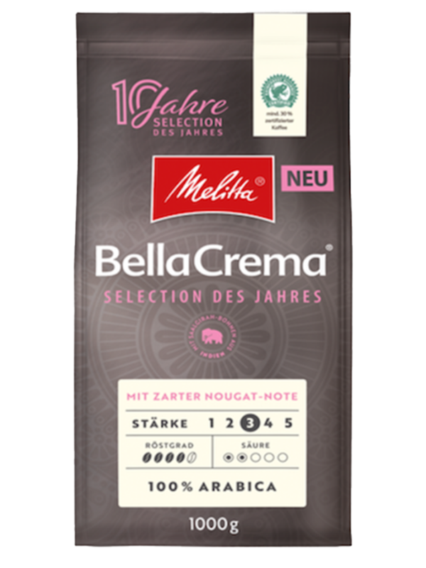 Кава Melitta BellaCrema Selection des Jahres Nougat в зернах